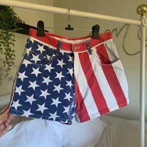 American flag Luck Brand denim shorts